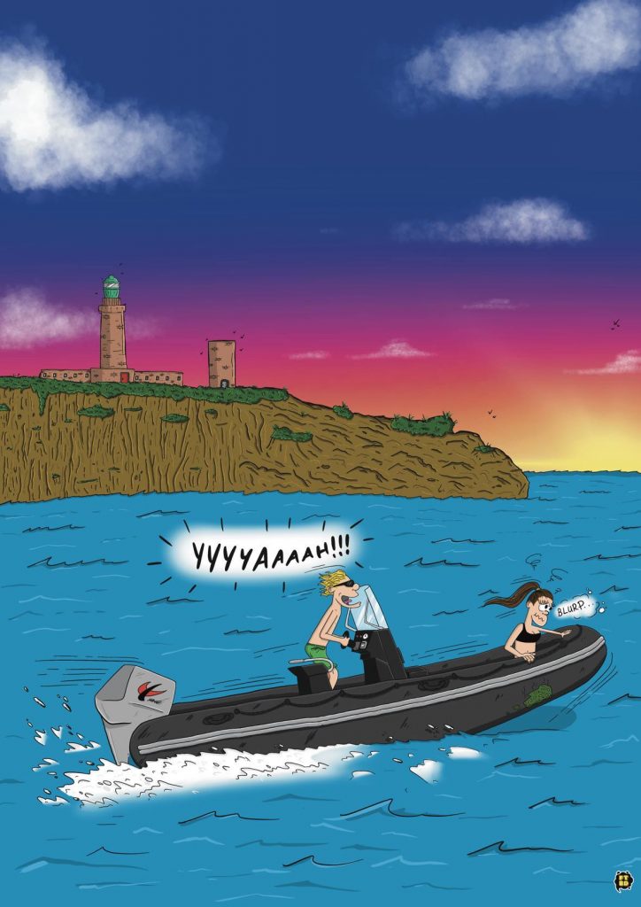 La balade en Zodiac de Lisa