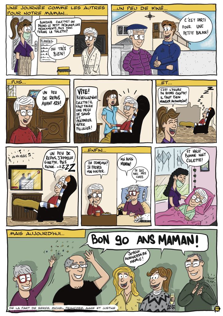 « La routine de ma Maman » par Françoise